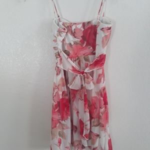 Floral print ladies dress